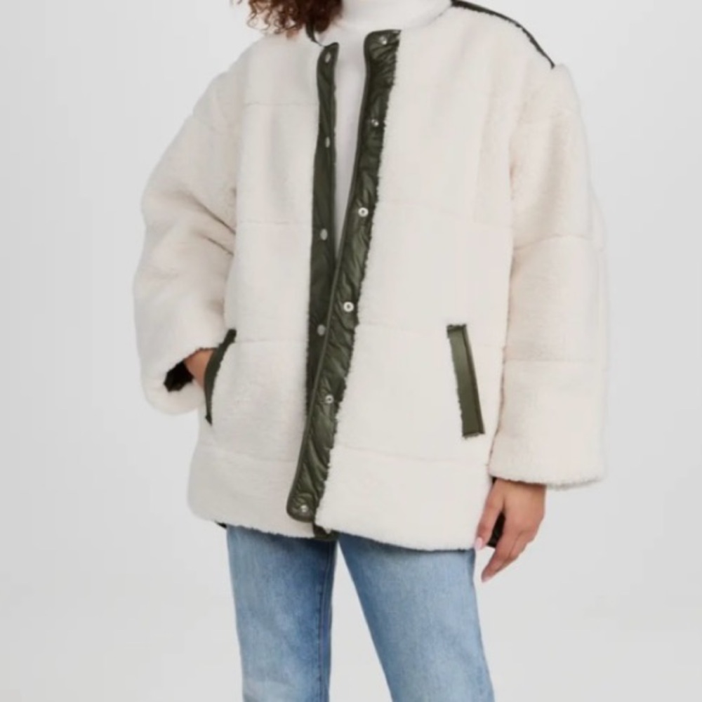 FRAME NWT Oversized Army Liner Jacket - Beautiful and RARE! - Picture 11 of 15